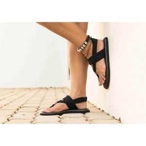 Yoga sling 2 sandals cushion comfort lightweight knit upper yoga mat size 8